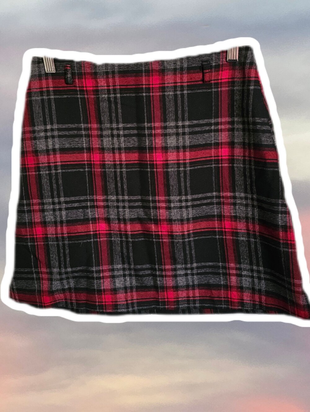 5/$20 Vtg 90s Plaid Mini Skirt Sz 7